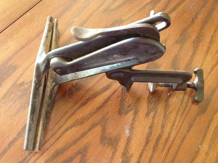 Vintage Clamp On Style Bench Vise Unusual Antique Carpentry Saw Sharpening Set