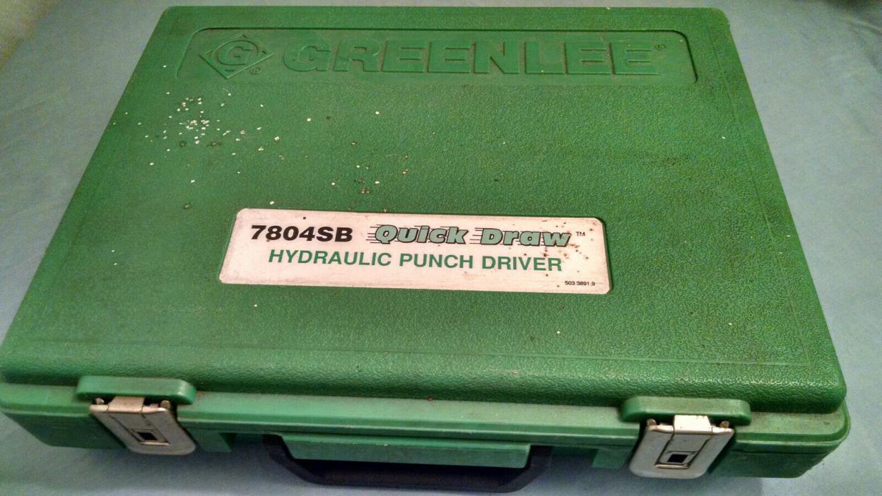 Greenlee 7804-SB Quick Draw Hydraulic Punch Driver and Kit with Case