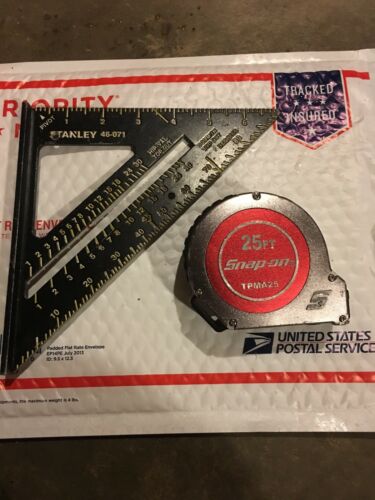Snap On 25 Ft Tape Measure TPMA25 And Stanley 46-071 Both Are Used
