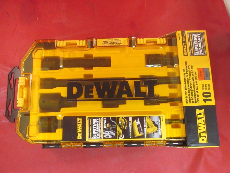 DEWALT-DWMT74741 Tough Box 10 pc. 3/8 and 1/2 Drive Accessory Set