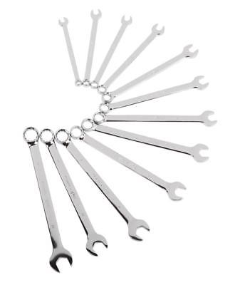 Sunex-9917M 12 pc. Fully Polished Metric V-Groove Combination Wrench Set