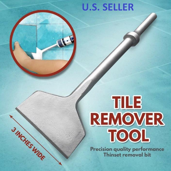 SL Tools Thinset Tile Removal Bit for Air Hammer 3 inches Wide
