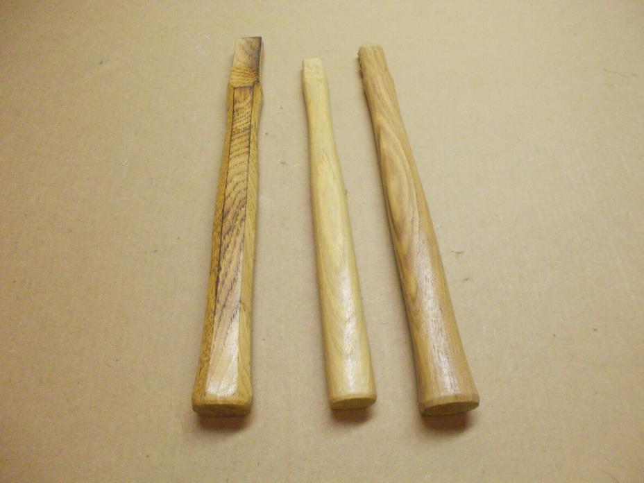 3 NOS Hardwood Hammer Handles