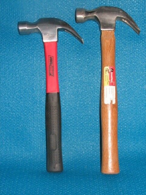 GREAT NECK+TOOL SHOP LIGHT DUTY HAMMER  CURVED CLAW, 16OZ (2 HAMMERS)