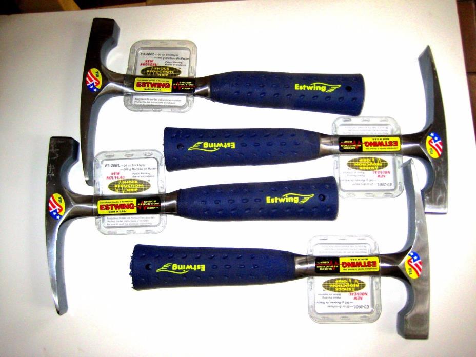 1 NEW Estwing E3-20 20oz Bricklayer Masonry Hammer Nylon Grip CHRISTMAS SPECIAL