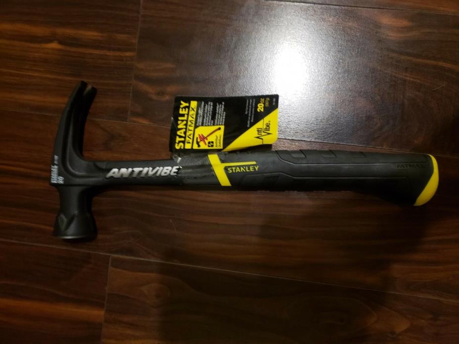 Stanley 51-165 20 Ounce FatMax Xtreme AntiVibe Rip Claw Nailing Hammer New