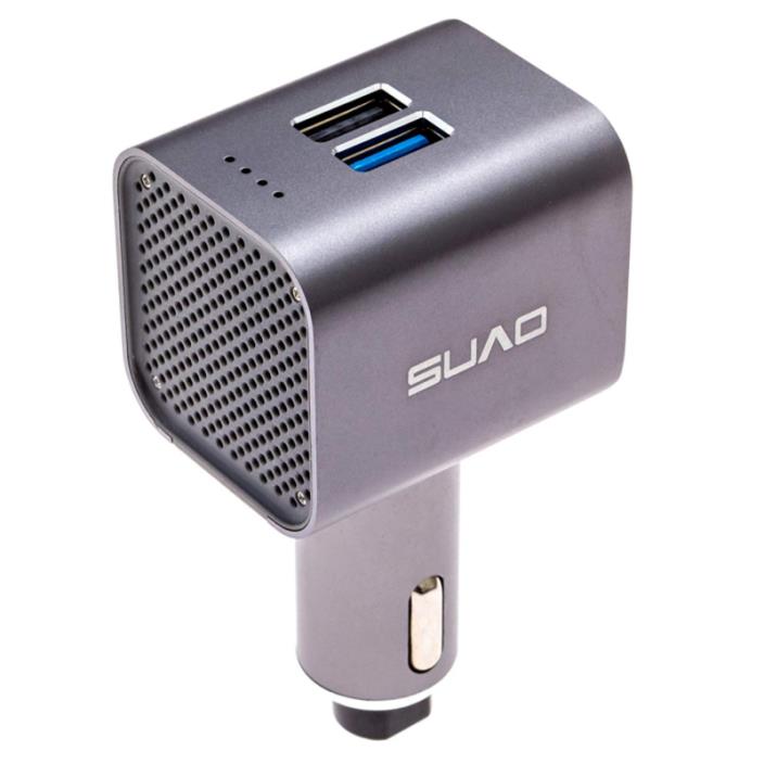 SUVO | Car Air Purifier | USB Fast Charger | Emergency Glass Window Breaker