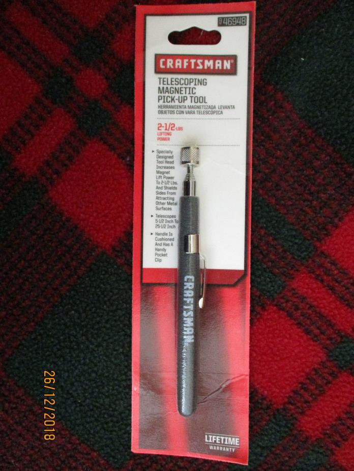 Craftsman Telescoping Magnetic Tool Pickup 2  lb Capacity Telescopes 25.5”