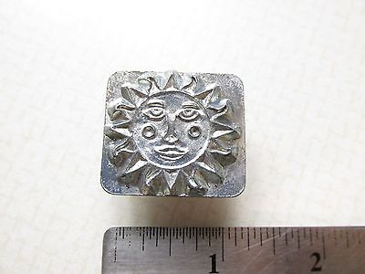 Vintage Craftool Co Leather 3D Stamp Tool Blazing Sun Face No. 8503 Made in USA
