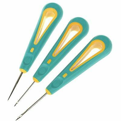 3 Tailors Awl Pack Steel Sticher Sewing Hand Stitcher Shoes Bags Tool Repair For