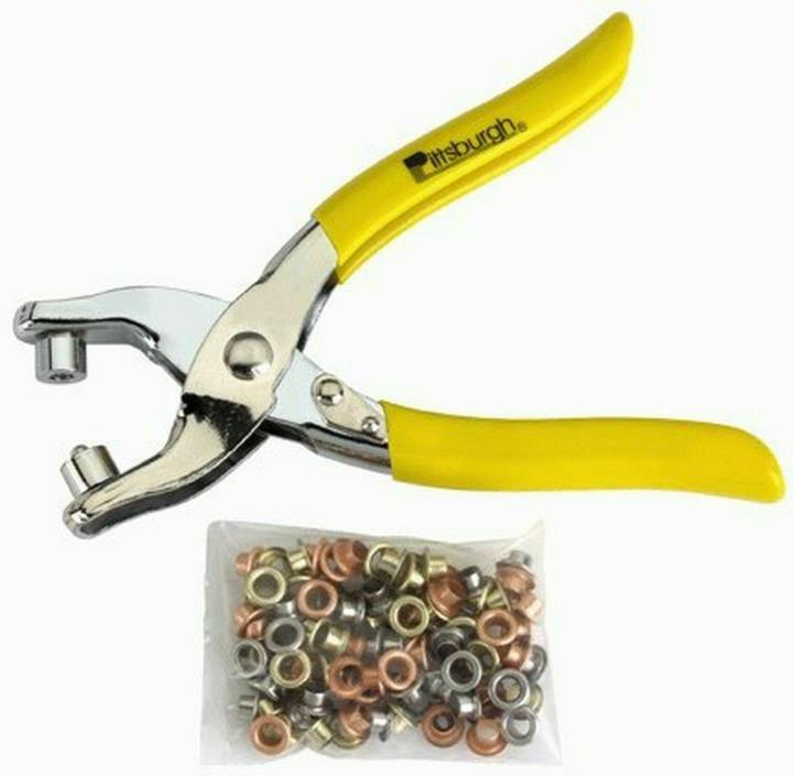 Grommet Pliers with Qty 100, 3/16