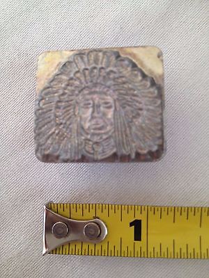 Rare Craftool Co Leather 3D Stamp Tool Full Headdress Indian Chief 8495 USA