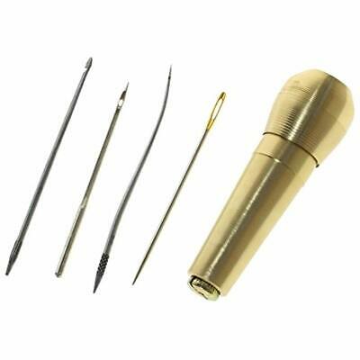 - Sewing Tools 4pcs Needles Canvas Leather Awl Hand Stitcher Kit For Shoes