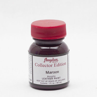 Angelus Brand Collector Edition Maroon leather paint 1 oz. bottle