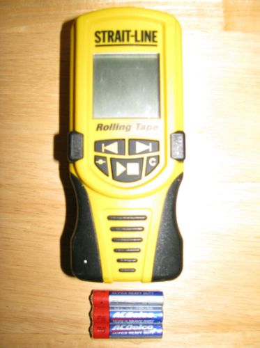 Strait- Line Black & Yellow Digital Read-Out Rolling Tape-Measurer W/Batteries