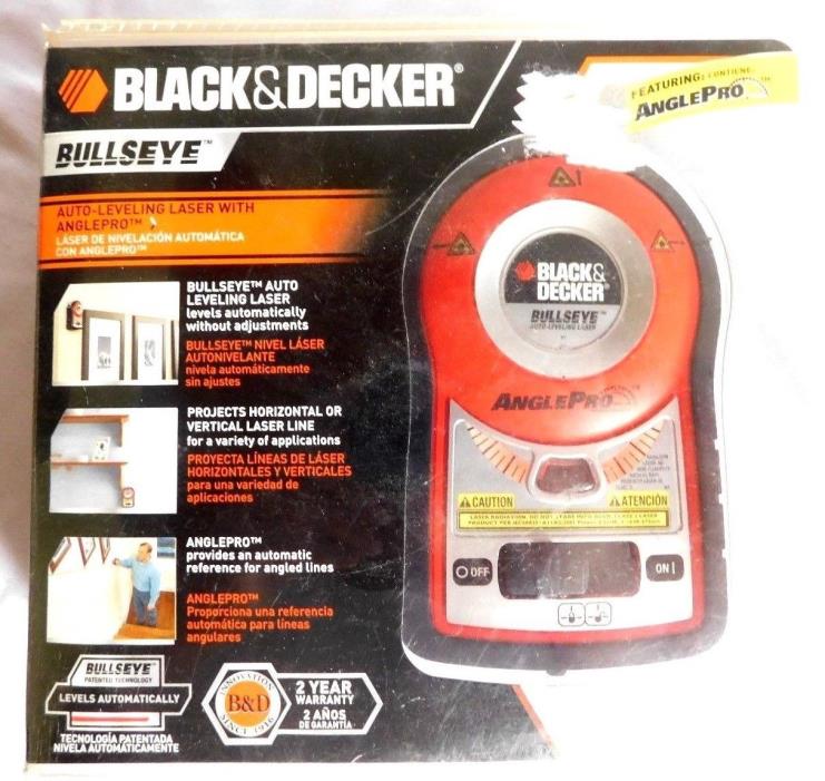 BLACK AND DECKER-BDL170 Bullseye Auto Leveling Laser w/ Angle Pro & Storage Case
