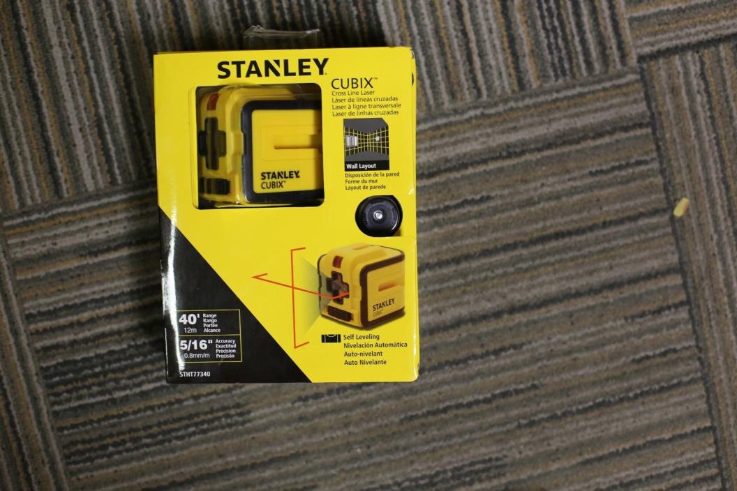 Stanley Cubix Cross Line Laser Level Compact, Lightweight Design Brand NEW