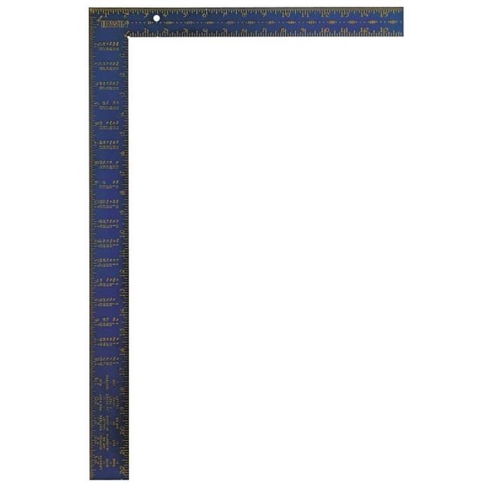 Blue Hi-Contrast Aluminum Framing Multiple Scale Square with Permanent Stampings