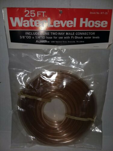 Fi-shock 25ft water level hose includes one two way male connector 3/8