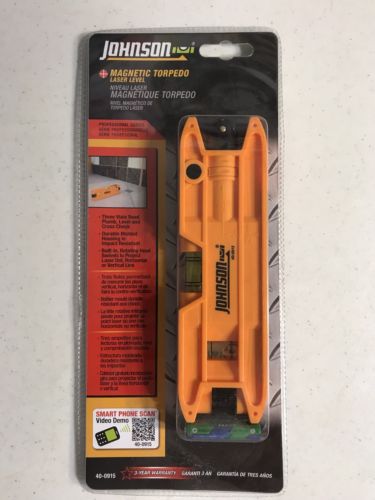 NEW Johnson Magnetic Torpedo Laser Level 40-0915 New in Package