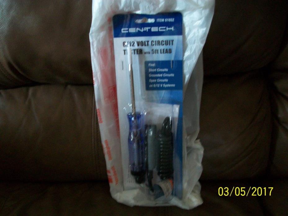 CENTECH 6 12 VOLT CIRCUIT TESTER WITH 5 FT. LEAD