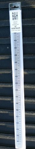18 inch Rulers 100 count  B&H Stainless Steel Printers Rulers.  L612-18.