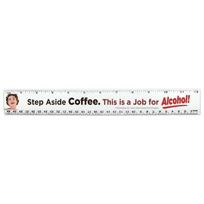 Step Aside Coffee This is a Job for Alcohol Funny Humor Standard Metric Ruler