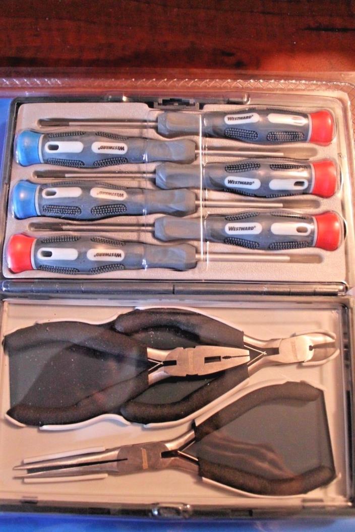 WESTWARD 9 piece Mini Pliers & Precision Screwdriver Set # SDPK9P