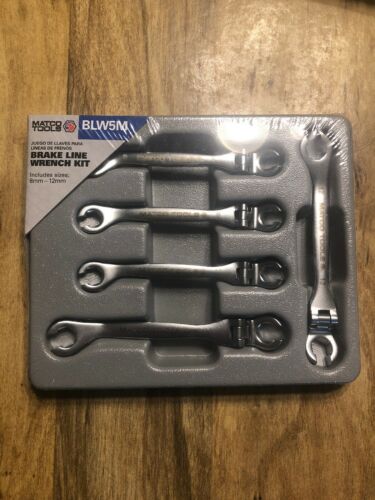 Matco Tool BLW5M 5 Piece Metric Brake Line Wrench Set w/Holder