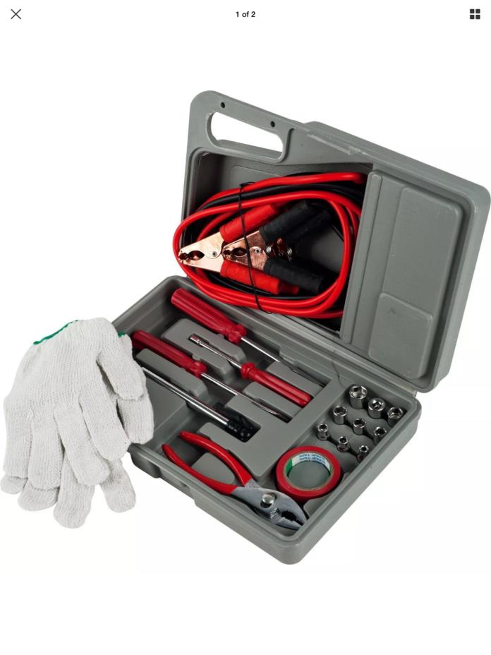 30 pc Roadside Emergency Auto and Tool Kit  ( New )