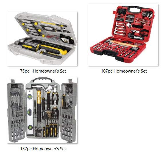Homeowner's Compact Tool Set w/Case Multiple Uses Different Sizes Do It Yourself