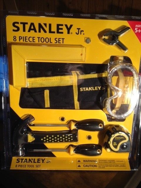 Stanley Jr 8 Piece Tool Set Real Tools For Kids Limited Lifetime Warrenty Age 5+