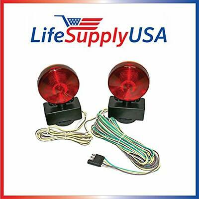 Easy Install 12 Volt Magnetic Towing Trailer Light Tail Lights Automotive