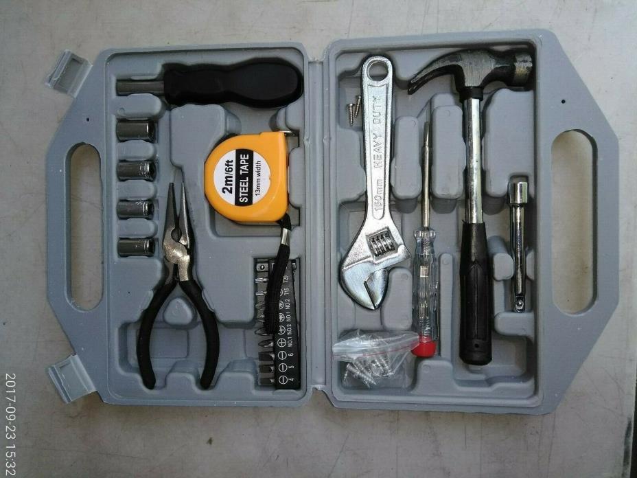 7FFF10 SMALL TOOL KIT, INCLUDES HAMMER, WRENCH, PLIERS, SCREWDRIVER, TAPE, ET AL