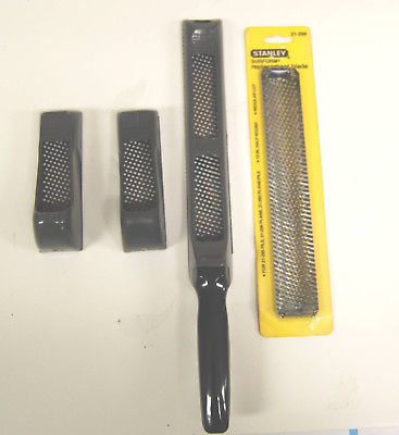 Three (3) Stanley Surform Plane Rasp Shapers