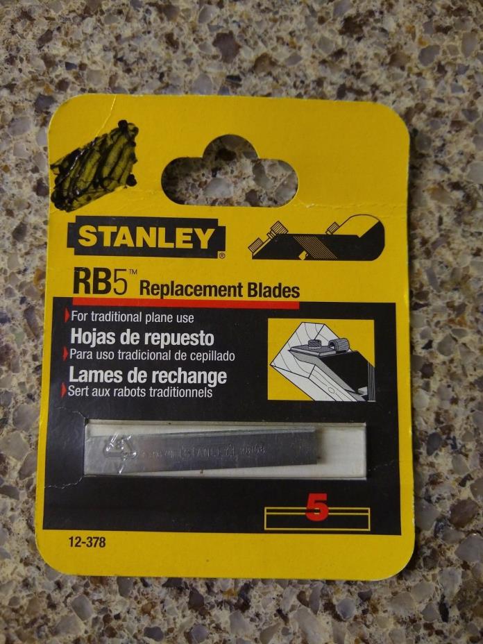 Stanley RB5 Replacement Blades 12-378 Pack contains 5 Blades NOS 2003 Lot of 10