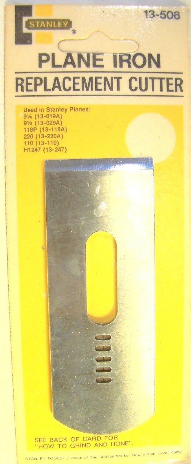 NEW Stanley Plane Iron Replacement Cutter 13-506 1 5/8” NOS