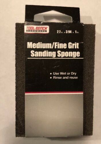 SANDING SPONGE DRY & WET ABRASIVE MEDIUM/FINE GRIT 2.7