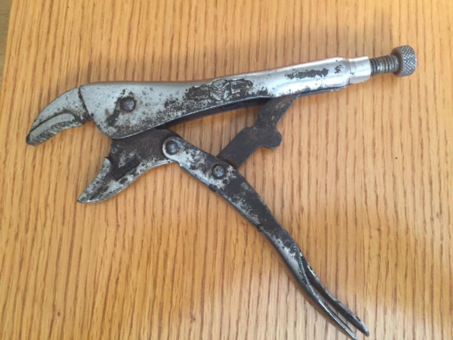 Vintage Petersen Dewitt Mfg Co 10WR 9” Vise Grip Locking Jaw Pliers Allow Steel
