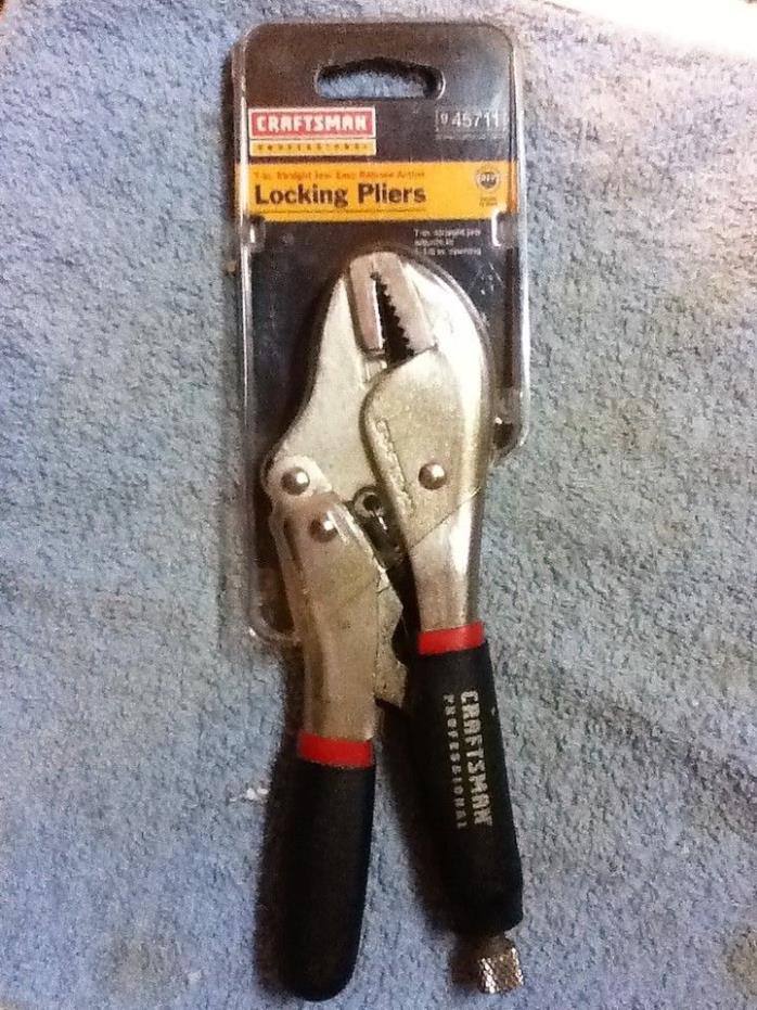 NEW Craftsman 7 in. Plier, Locking Straight Jaw / Pliers