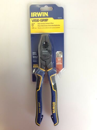IRWIN Tools 1902414 8-inch VISE-GRIP High-Leverage Linemans Pliers, NEW