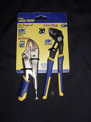 Irwin Vise-Grip GrooveLock Pliers & Vise Grip Set