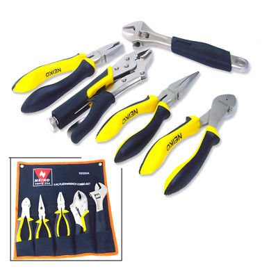 5pcs Plier/Wrench Adjustable Combo