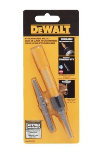 NEW DEWALT DWHT58503 Interchangeable Nail Set