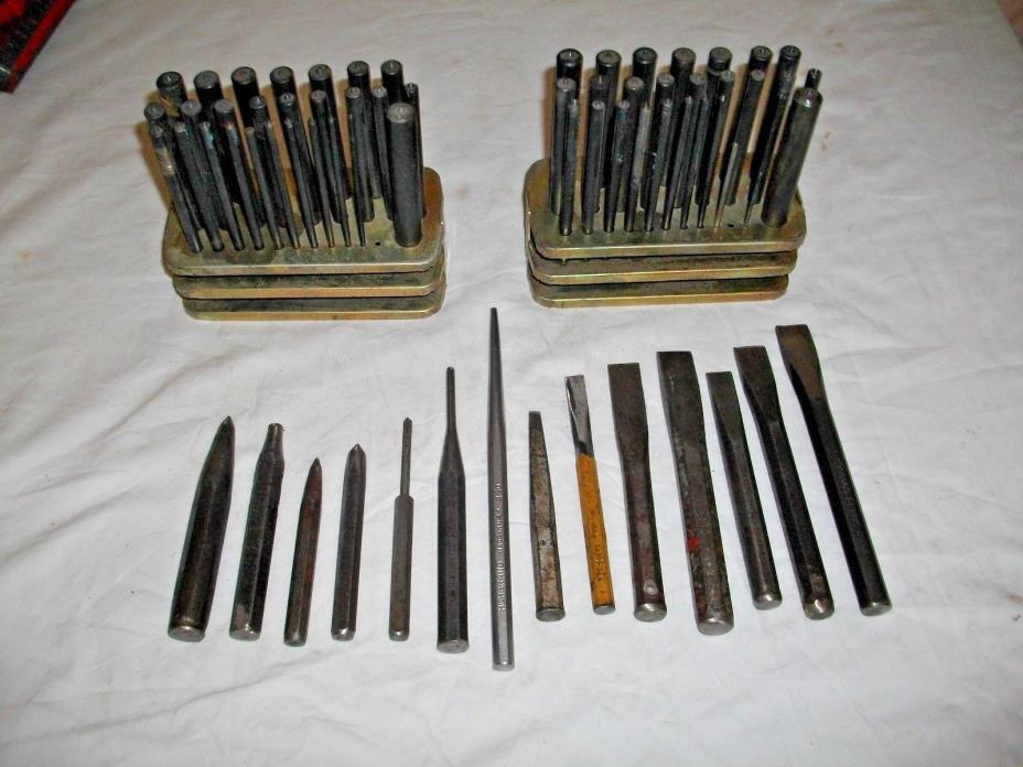 LOT OF PUNCHES AND CHISELS