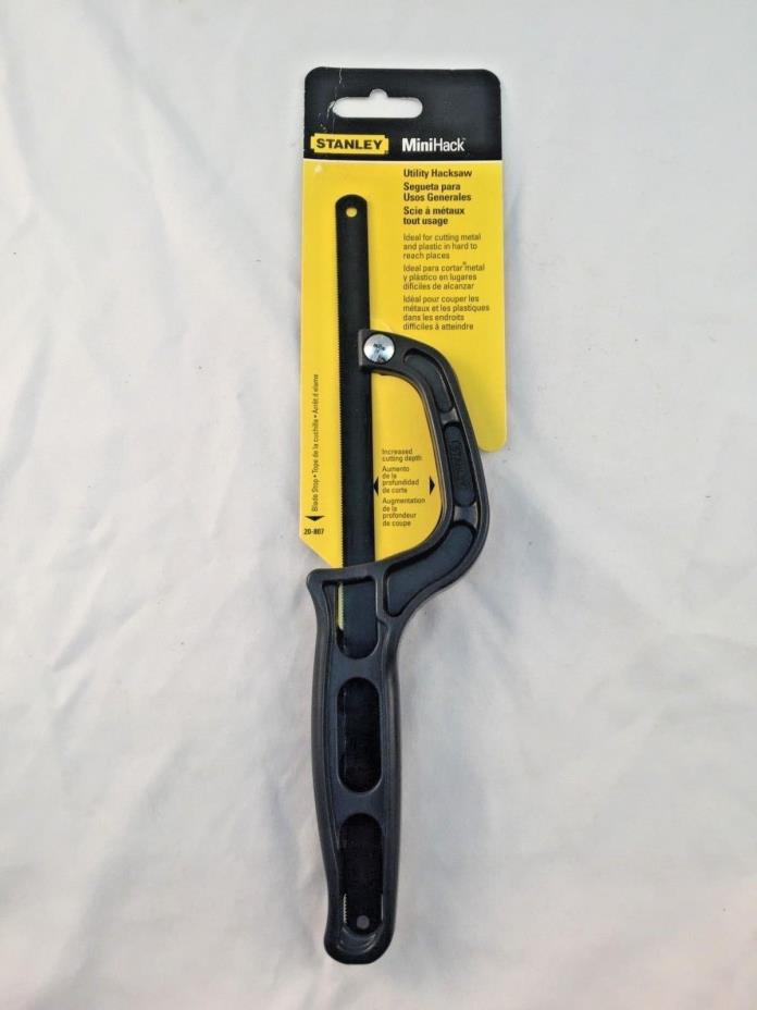 STANLEY 20-807 MINI-HACK UTILITY HACKSAW-FOR HARD TO REACH PLACES-METAL&PLASTIC