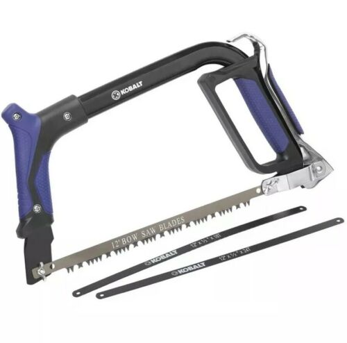 Brand New Kobalt 3 blades Multiple Uses Hacksaw Edge Bow/Hack Saw Combo Kit