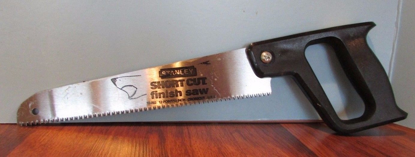 Stanley Short Cut Finish Blade--15-092-With handle-12 point 10 inch