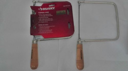 Husky 1228 6.5” Deep-Cut 32 Teeth / Inch Steel Coping Saw w/ Rust Resistant Coat