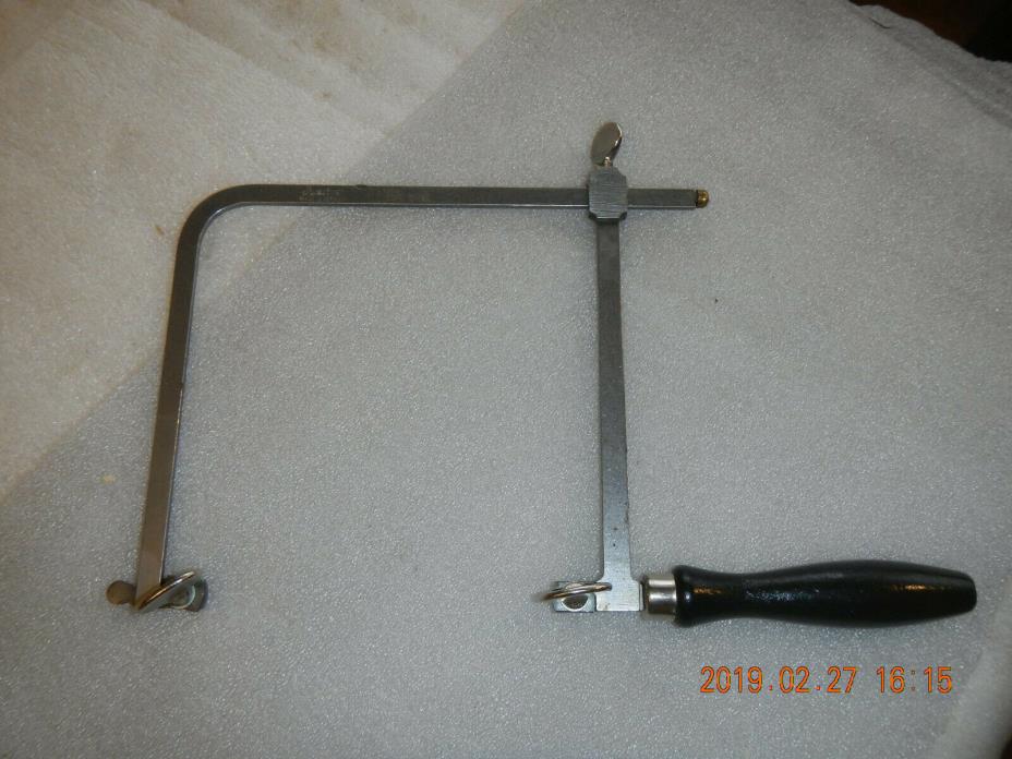 Vintage Jeweler's Watchmaker's ADJUSTABLE SAW FRAME Swest Germany